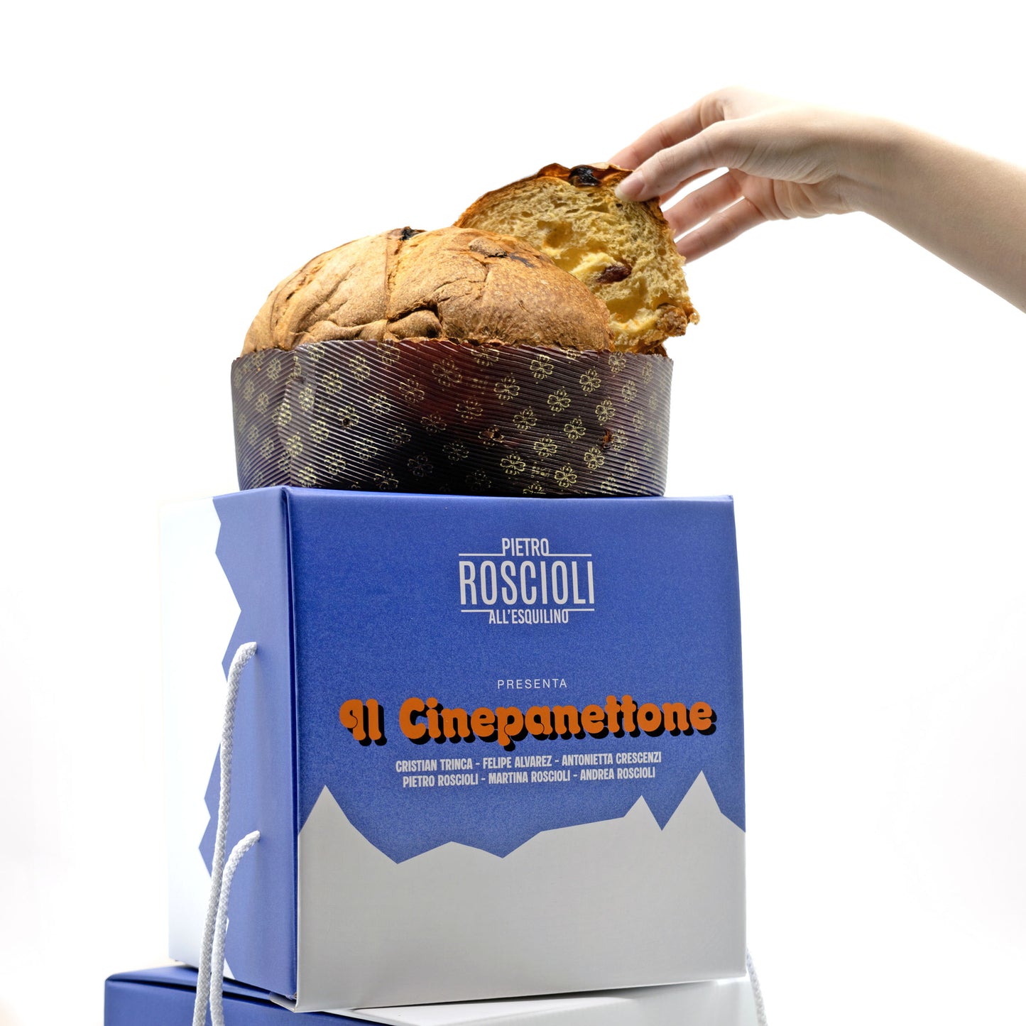 Cinepanettone al cioccolato belga e scorzette d’arancia candita - 1 kg
