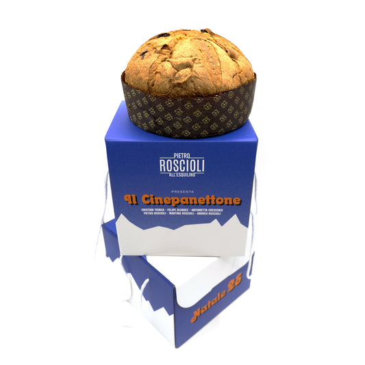 Cinepanettone al cioccolato belga e scorzette d’arancia candita - 1 kg