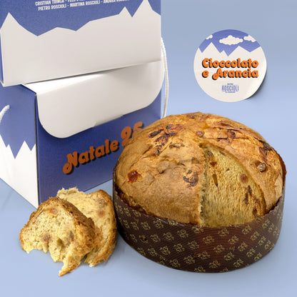 Cinepanettone al cioccolato belga e scorzette d’arancia candita - 1 kg
