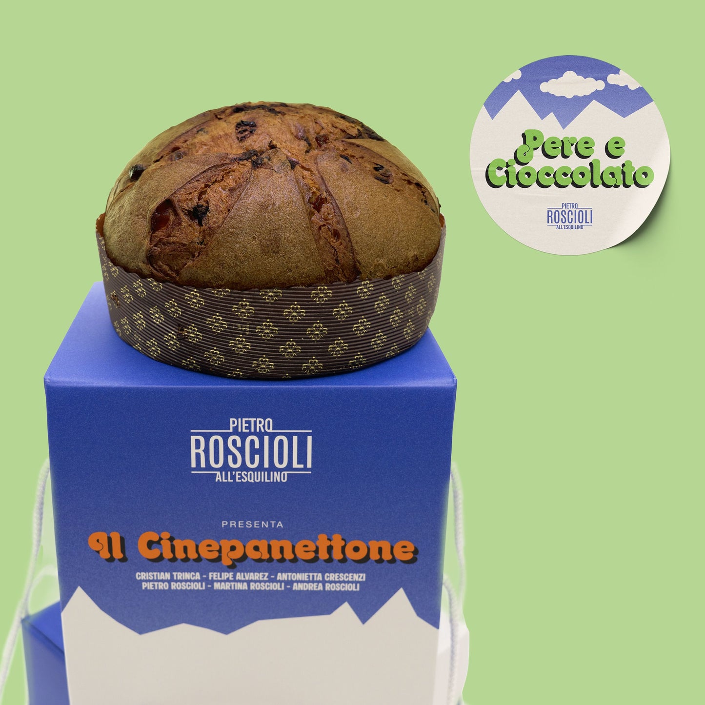 Cinepanettone alle pere sciroppate e cioccolato belga - 1 kg